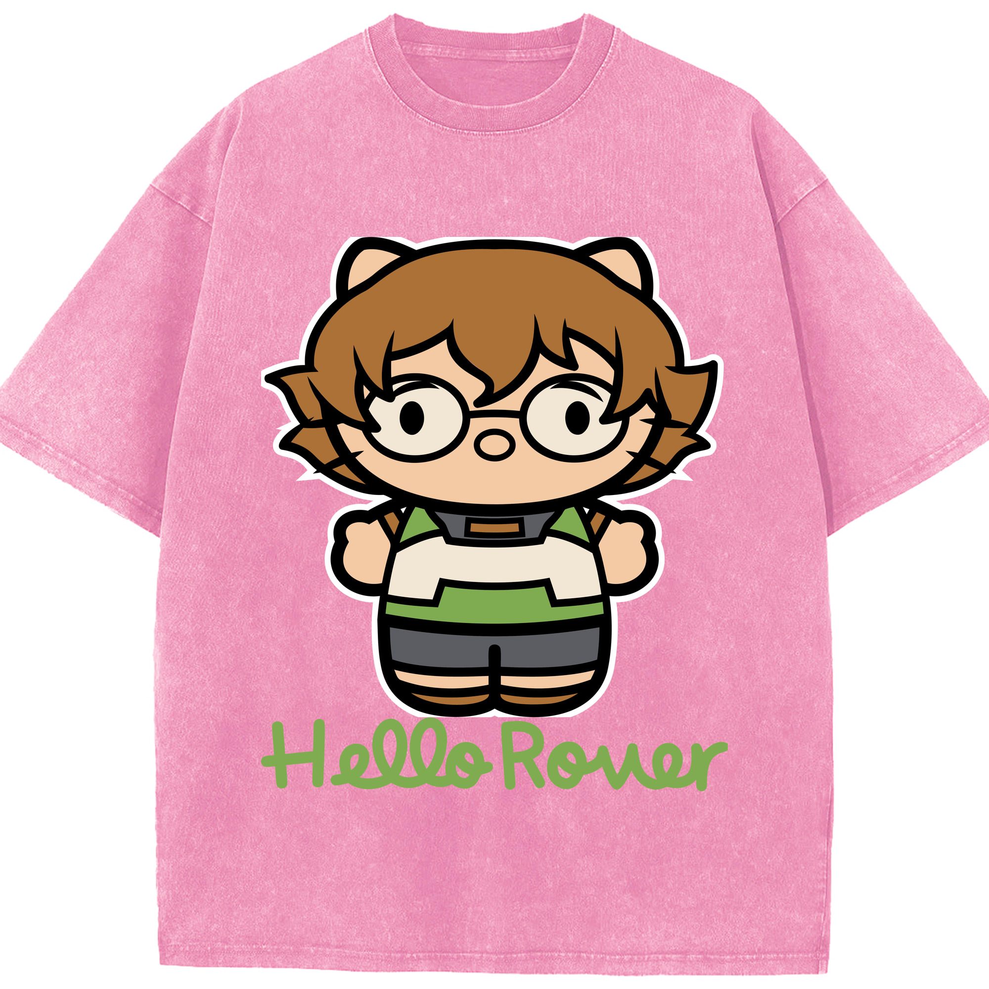 （画像用） Hello Kitty ハローキティ 綿100% ヴィンテージ風 半袖Tシャツ（フロントプリント）